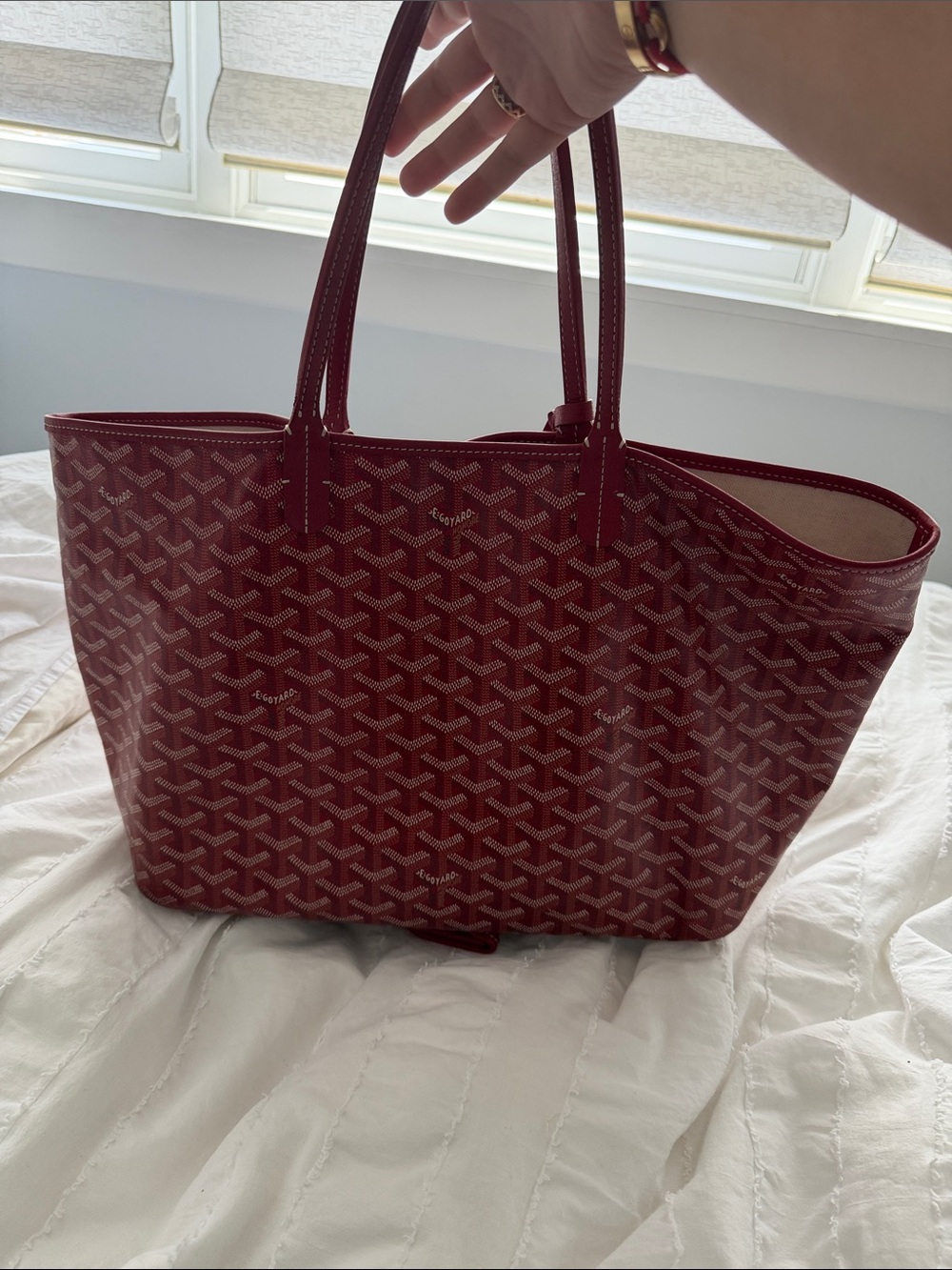 Goyard Red St Louis PM tote - Picture 2 of 11
